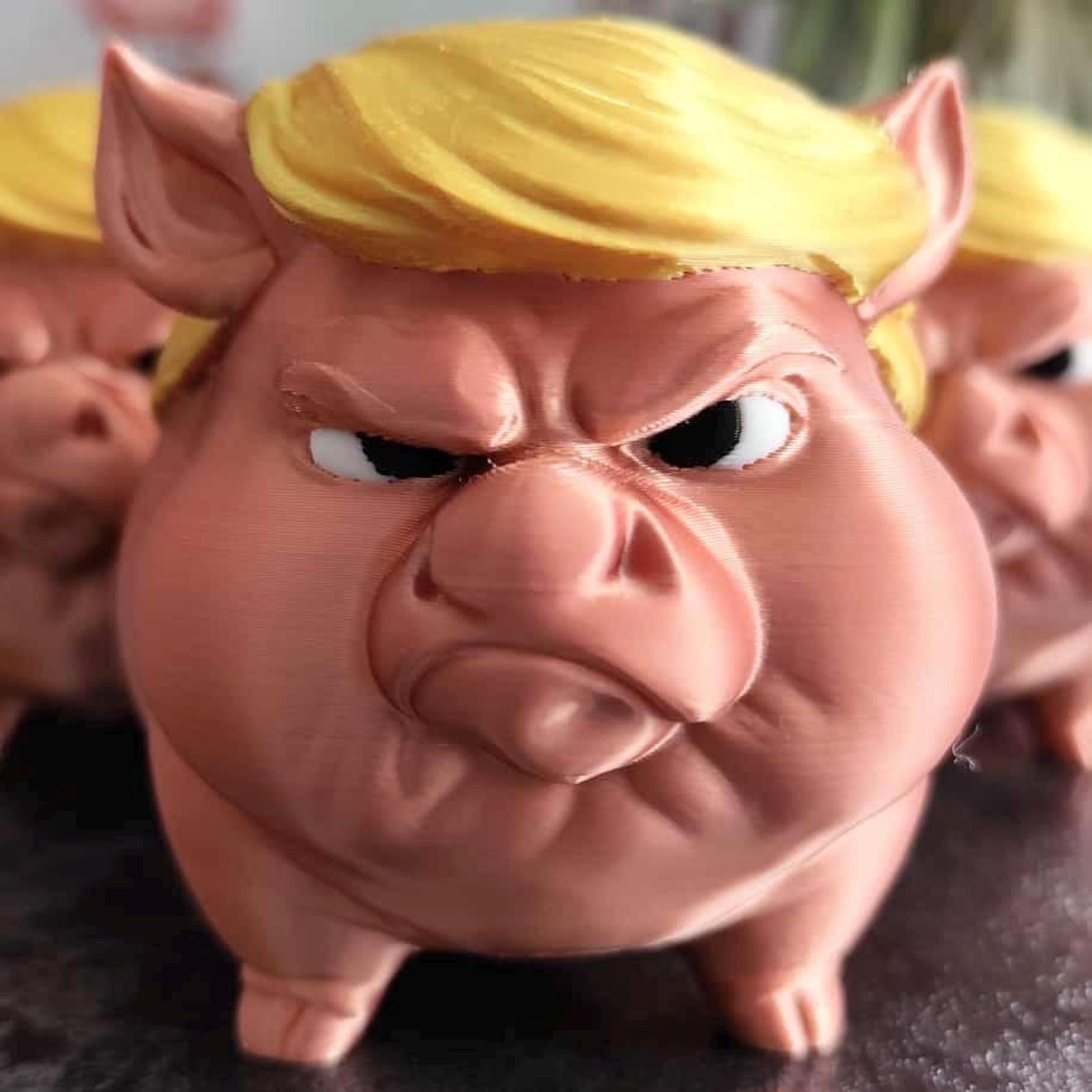 Sparschwein DONALD T. 3D-Druck Deko Geschenk f�r Erwachsene witzig und provokant